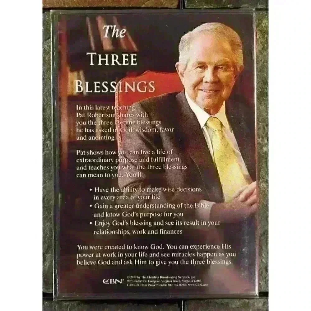The Three Blessings (CBN DVD, 2012) Pat Robertson Christian Broadcasting Network - Picture 2 of 4